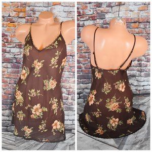 Victoria Secret Medium Gold Crown Label Very Early VS Vintage Babydoll Nighty